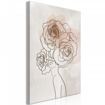 Tablou - Anna and Roses (1 Part) Vertical - Img 1