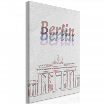 Tablou - Berlin in Watercolours (1 Part) Vertical - Img 2