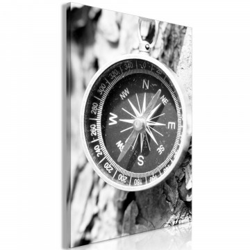 Tablou - Black and White Compass (1 Part) Vertical - Img 1