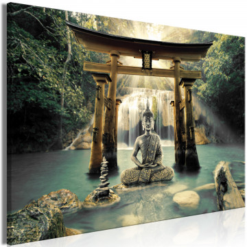 Tablou - Buddha Smile (1 Part) Wide - Img 1