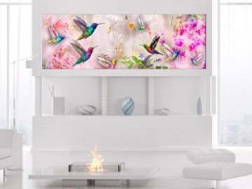 Tablou - Colourful Hummingbirds (1 Part) Narrow - Img 2
