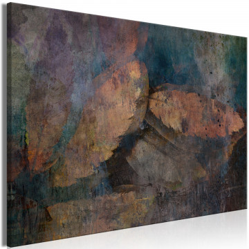 Tablou - Copper Leaves (1 Part) Wide - Img 1