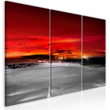 Tablou - Crimson Landscape (3 Parts) - Img 1