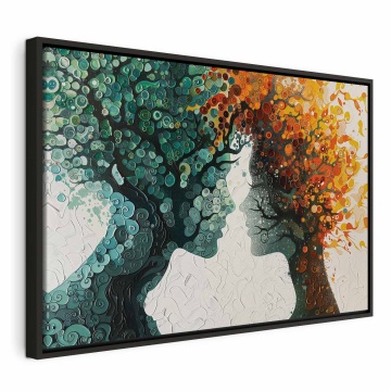 Tablou - Double romantic portrait with hidden trees - Img 2