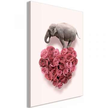 Tablou - Enamored Elephant (1 Part) Vertical - Img 2