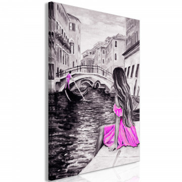Tablou - Far Dreams (1 Part) Vertical Pink - Img 1