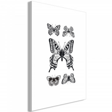 Tablou - Five Butterflies (1 Part) Vertical - Img 1
