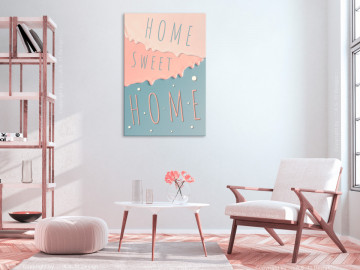Tablou - Inscriptions: Home Sweet Home (1 Part) Vertical - Img 2