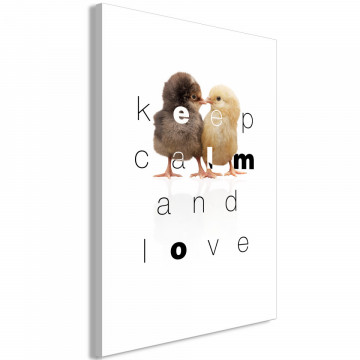Tablou - Keep Calm and Love (1 Part) Vertical - Img 1