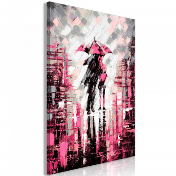 Tablou - Lovers in Colour (1 Part) Vertical Pink - Img 1