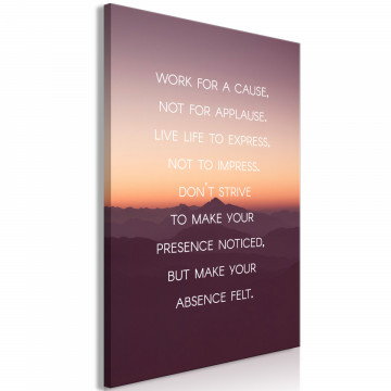 Tablou - Make Your Absence Felt (1 Part) Vertical - Img 1