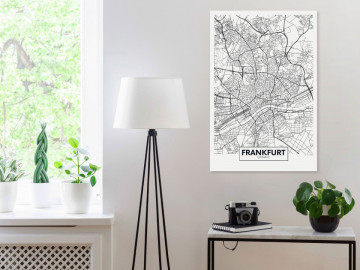 Tablou - Map of Frankfurt (1 Part) Vertical - Img 2