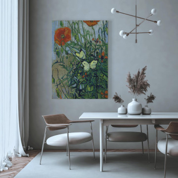 Tablou - Poppies and Butterflies - Img 2