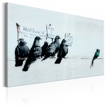 Tablou - Protesting Birds by Banksy - Img 1