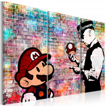 Tablou - Rainbow Brick (Banksy) - Img 1