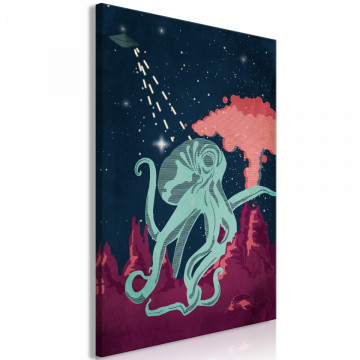 Tablou - Space Octopus (1 Part) Vertical - Img 2