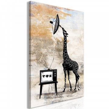 Tablou - Television Giraffe (1 Part) Vertical - Img 2
