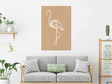 Tablou - White Flamingo (1 Part) Vertical - Img 1