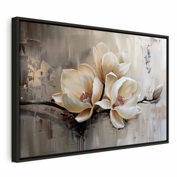 Tablou - White flower buds in painterly impression - Img 2