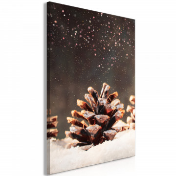 Tablou - Winter Pine Cone (1 Part) Vertical - Img 2
