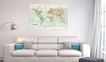 Tablou - World Map: Beautiful World - Img 2