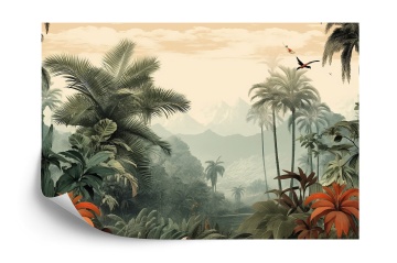 Tapet Personalizat Peisaj din Epoca Exotică – Eleganță Vintage și Rafinament Exotic - Img 2