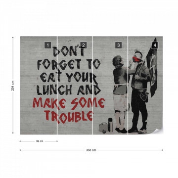 Banksy Graffiti Photo Wallpaper Wall Mural - Img 9