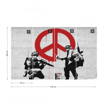 Banksy Graffiti Photo Wallpaper Wall Mural - Img 4