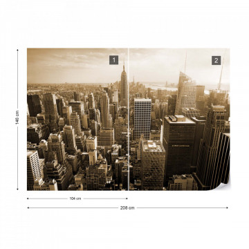 Empire State Building – Vedere de Ansamblu, Sepia - Img 14