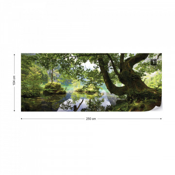 Forest Trees Lake Photo Wallpaper Wall Mural - Img 14