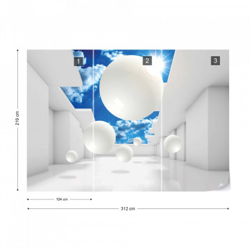 Fototapet - 3D Modern Architecture Sky - Img 12