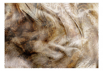 Fototapet - Abstract Interlaced - Curbe și Dungi Bej - Img 2