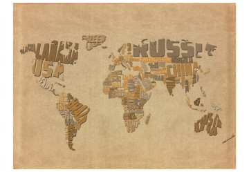 Fototapet - Explorers' map of the World - Img 2