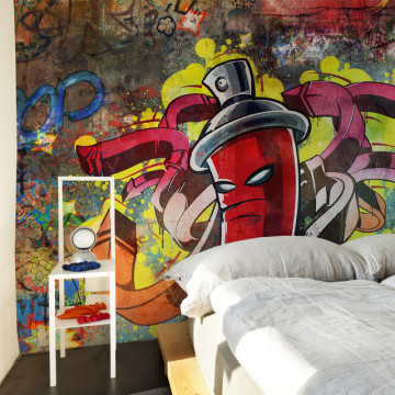Fototapet - Graffiti monster - Img 1