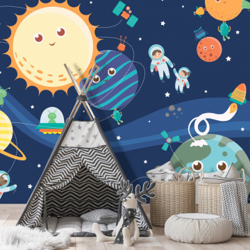 Fototapet - Happy Planets - Img 1