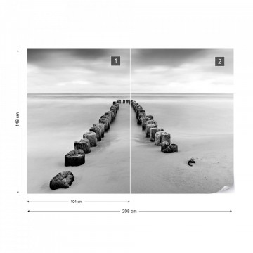 Fototapet - Mare de Liniște – Alb-Negru - Img 14