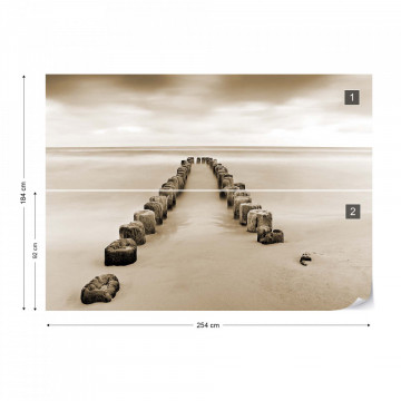 Fototapet - Mare de Liniște – Sepia - Img 9