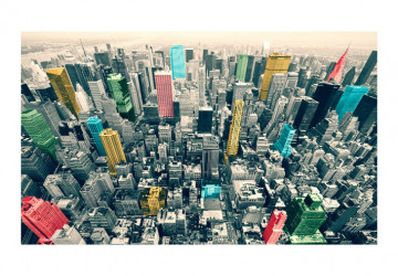Fototapet - New York's colorful reflections - Img 4