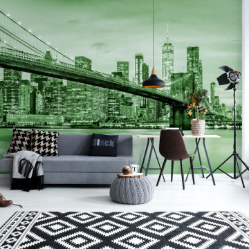Fototapet - Podul Brooklyn NYC – Verde - Img 6