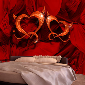 Fototapet - Two hearts - Img 1