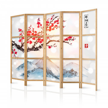 Paravan japonez - Japanese Style: Fuji Mountain II [Room Dividers] - Img 1