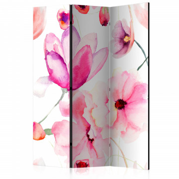 Paravan - Pink Flowers [Room Dividers] - Img 1