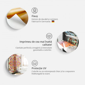 Paravan - Room divider – White-colorful world map - Img 3