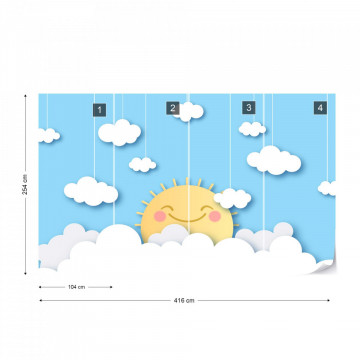 Soare Vesel printre Nori – Efect Papercut - Img 16