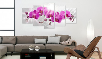 Tablou - Abstract Garden: Pink Orchids - Img 2