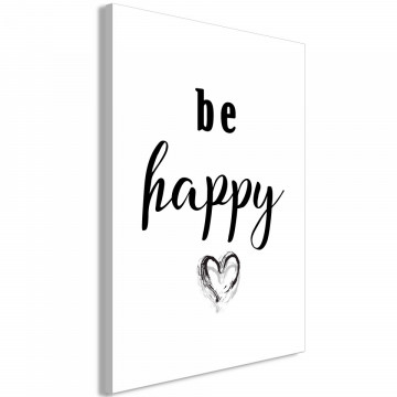 Tablou - Be Happy (1 Part) Vertical - Img 1