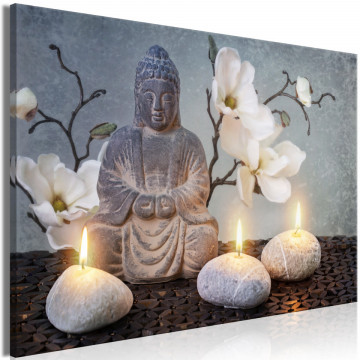 Tablou - Buddha and Stones (1 Part) Wide - Img 1