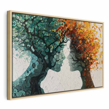 Tablou - Double romantic portrait with hidden trees - Img 3