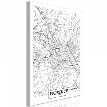 Tablou - Florence Map (1 Part) Vertical - Img 1