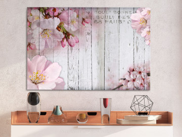 Tablou - Flowers on Boards (1 Part) Wide - Img 4